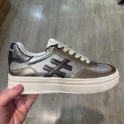 Another Trend A035 Platform Trainer Metallic Gold and Silver