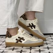 Another Trend A032 Retro Sneakers Off White Leopard image