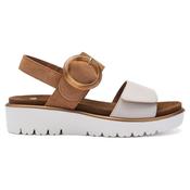 Ara Bilbao 12-33505 Leather Sandal Cream and Tan