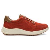 Ara Bergen 12-27101 Pumpkin Red H-Fit Suede Trainer image