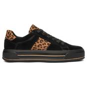 Ara Canberra 12-23004 H Fit Trainer Black Leopard Suede