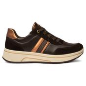 Ara Sapporo 12-27553 Brown Leather Laced Trainer image