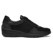 Ara Zurich 12-50611 H Fit Wedge Lace-up Black Leather image