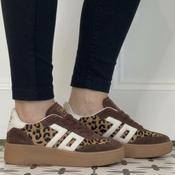 Back 70 XXL Platform Leopard Print Trainers image