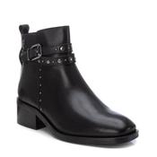 Carmela Black Leather Ankle Boot 161713