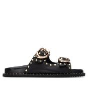 Carmela 163056 Black Leather Sandel with Studs image
