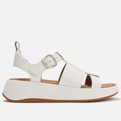 Fitflop F-MODE Leather Flatform Fisherman Sandals White Leather