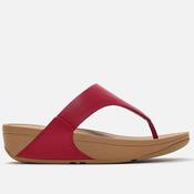 Fitflop LULU Leather Toe-Post Burnt Berry Red image