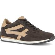Gabor Globe 6032.01 H Fit Leather Trainer Mocca Brown Suede image
