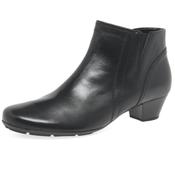 Gabor Heritage 75.638 Leather Ankle Boots Black