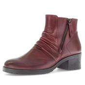 Gabor Jenna Leather Ankle Boots 72.811 Deep Red