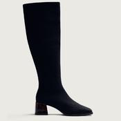 Gioseppo 80124 Black Elastic Knee High Sock Style Boots image
