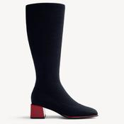 Gioseppo 80684 Black Elastic Knee High Sock Style Boots image