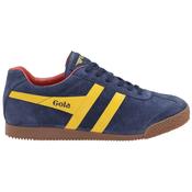 Gola Harrier Suede Trainer Navy Sun Red