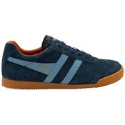 Gola Harrier Suede Trainer Navy/Iceberg/Moody Orange