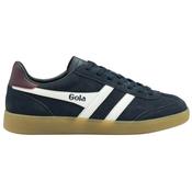 Gola Viper CMB735 Suede Trainers  Navy White Burgundy Gum Sole