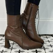Hispanitas Atlanta Mid Calf Lace-up HI254379 Avellana Brown