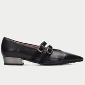 Hispanitas Ginebra HI265142 Black Leather Mary-Jane Ballerina image