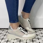Hispanitas Jade HV264712 Wedge Elastic Laces Panna Off White image