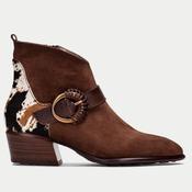 Hispanitas Verona ZPI254256 Brown Suede Cow Print