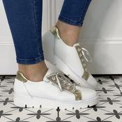 Jose Saenz Leather Lace-up 2001-BG White Gold
