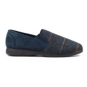 Lunar Harrison Gents Slippers KMD106 Tweed Blue