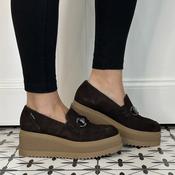 Marco Moreo Ilaria M004 Testa Brown Platform Loafer image