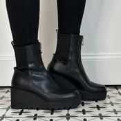Marco Moreo Liege Centre Zip M0031 Black Leather Ankle Boot image