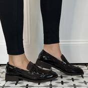 Marco Moreo Maura Loafer M0152 Testa Brown Patent and Suede image