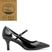 Marco Tozzi 2-22407 Vegan Black Court Shoe image
