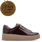 Marco Tozzi 2-23724 Mulberry Patent Vegan Platform Sneakers image