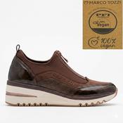 Marco Tozzi 2-24780 Vegan Centre Zip Trainer Coco Brown image