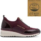 Marco Tozzi 2-24780 Vegan Centre Zip Trainer Mulberry image