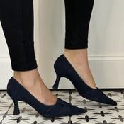 Marian 2505 Ocean Navy Suede Court Shoe image