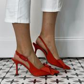 Marian 3214 Suede Slingback Lips Red