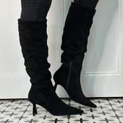 Marian Knee High Boot 12307 Black Suede
