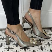 Marian Leather Slingback 3214 Ferro Gold