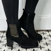 Marian Suede Platform Ankle Boots 61100 Black