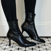 Miss Elastic 78042 Zeta Ankle Boot Black Stretch