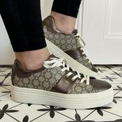 NeroGiardini I411614D Leather Trainer Moro Brown