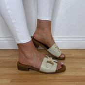 Oh My Sandals 5890 Leather Sandals Hielo Beige