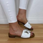 Oh My Sandals 5890 Leather Sandals White