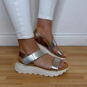Oh My Sandals 5951 Leather Sandals Gold