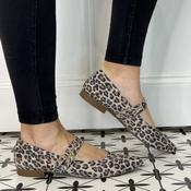 Paul Green Maryjane Ballerinas 1022 Leopard Desert