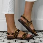 Pedro Anton Kenya Leopard Print Sandals image