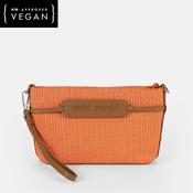 Pepe Moll 261312 Ivone Crossbody Vegan Raffia Orange