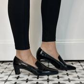 Unisa Kazka Patent Black Leather Pump