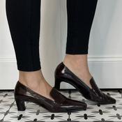 Unisa Kazka Patent Brown Leather Pump
