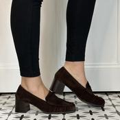 Unisa Leavit Walnut Brown Suede Loafer image