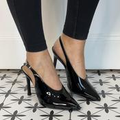 Unisa Tabar Patent Leather Slingback Black